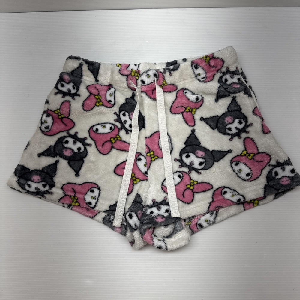 Sanrio My Melody Kuromi Fleece Lounge Shorts Womens Pajama Cozy Cute Size XS